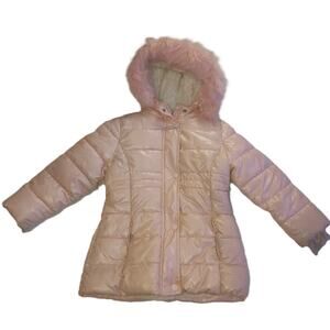 Member’s Mark Girl's Toddler Hooded Puffer Jacket Zipper Snap Pink Size 5 G002